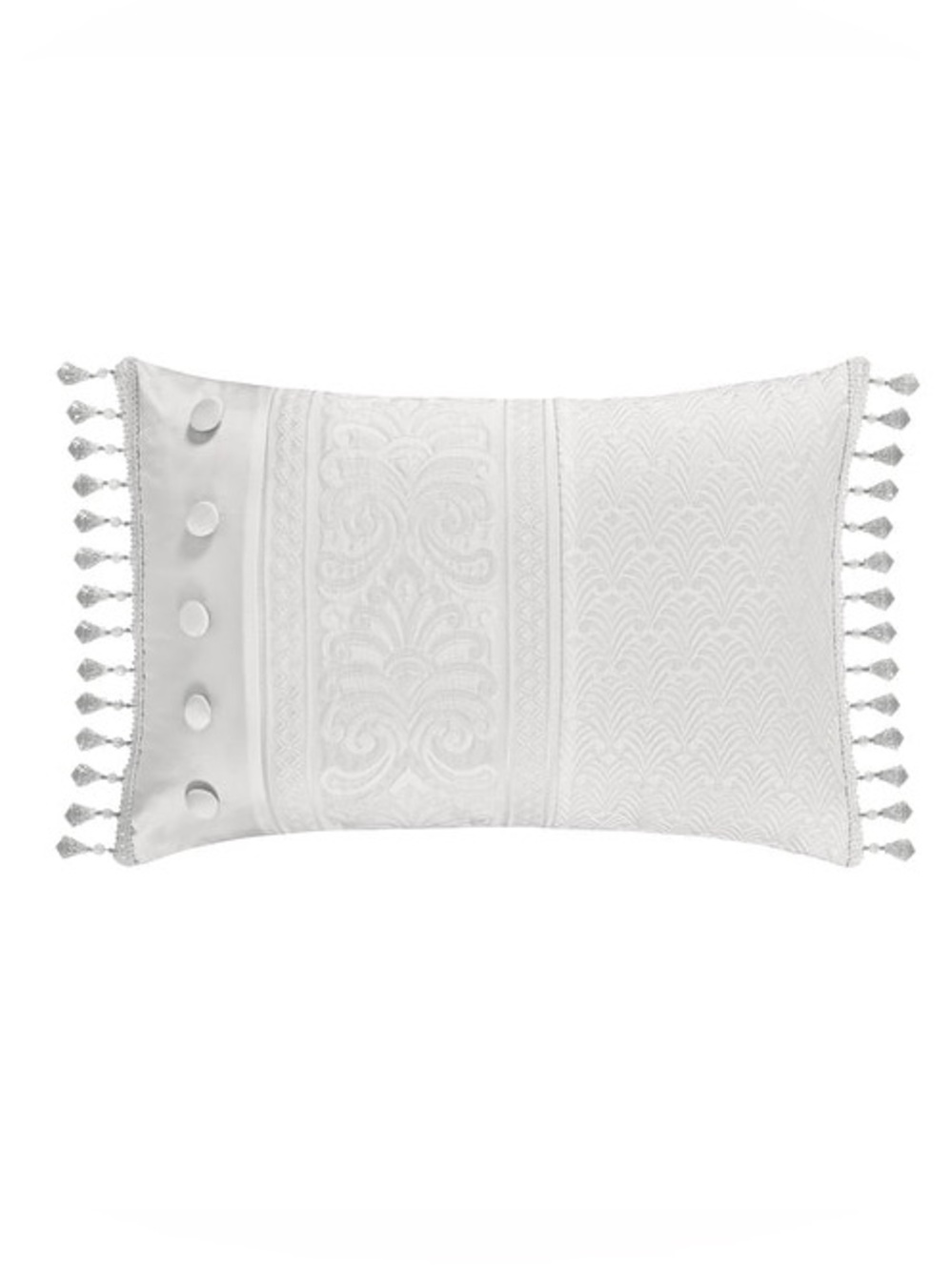 J. Queen New York Bianco Boudoir Decorative Throw Pillow NWT